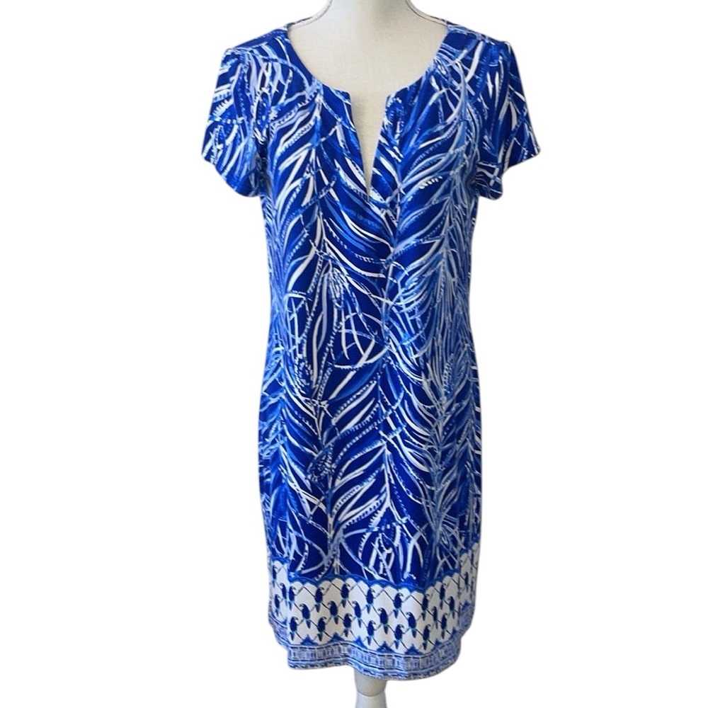 Lilly Pulitzer Sophiletta Twilight Blue Early Riser UPF 50+‎ Dress Size Large